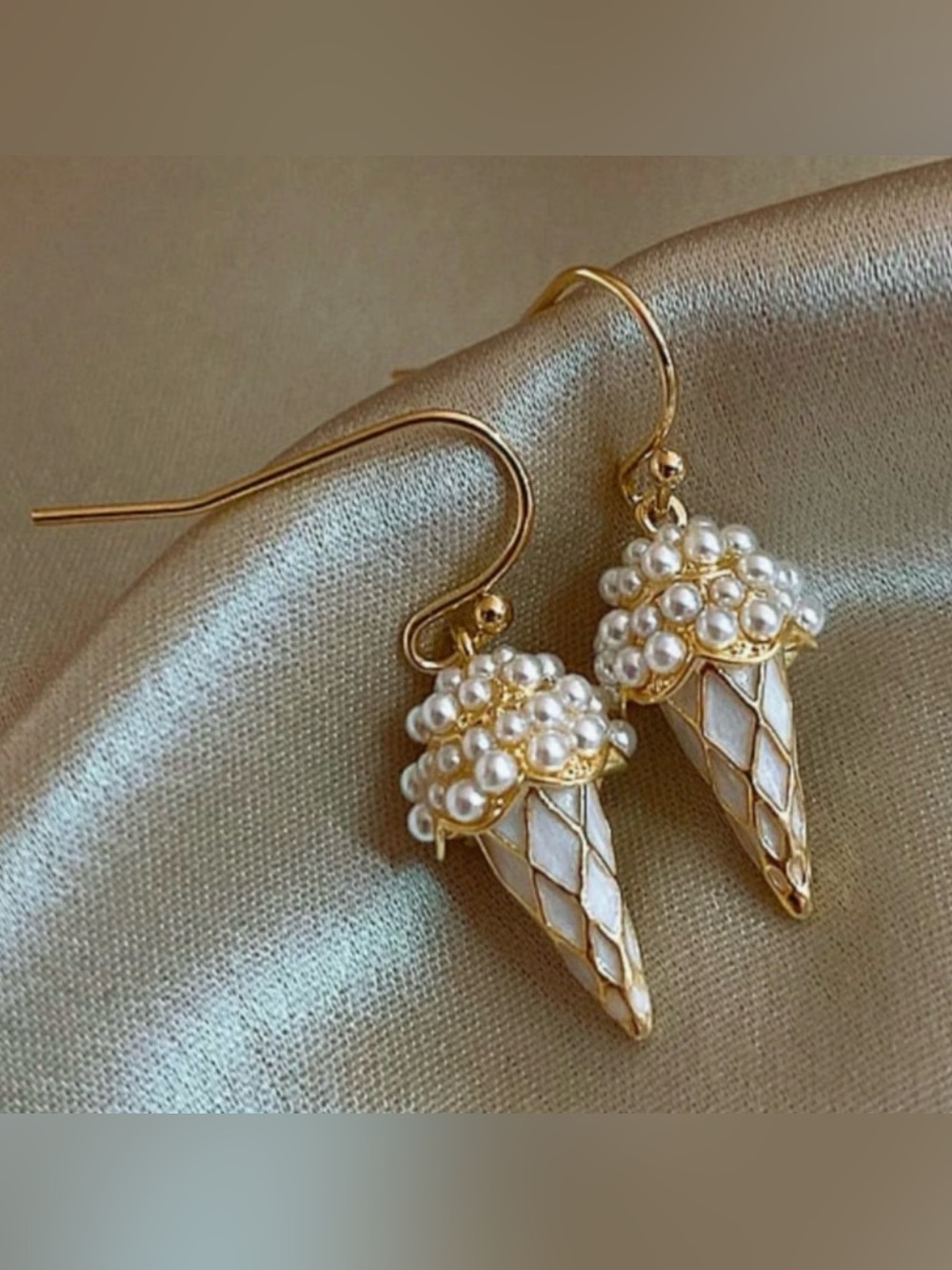 Ice Cream Cone Earrings Modern